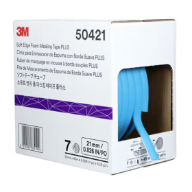 3M Měkká molitanová maskovací páska Soft Tape, 21 mm x 49 m, modrá