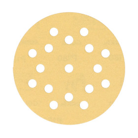 Brusný papír Mirka GOLD, kulatý, průměr 125 mm, 17 děr, P120