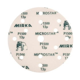 Brusný papír Mirka MICROSTAR, průměr 150 mm, 15 děr, různé zrnitosti