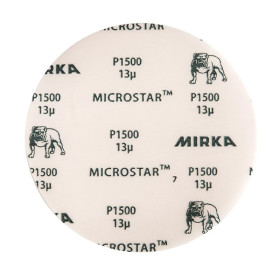 Brusný papír Mirka MICROSTAR, průměr 150 mm, bez děr, různé zrnitosti