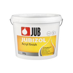 Jubizol Acryl finish S 1,5mm 1001 akrylátová hlazená omítka značky JUB 25 kg