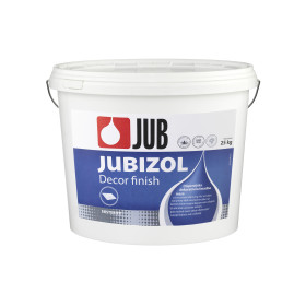 Jubizol Decor finish 0,2 mm jemná disperzní dekorativní fasádní omítka 25 kg