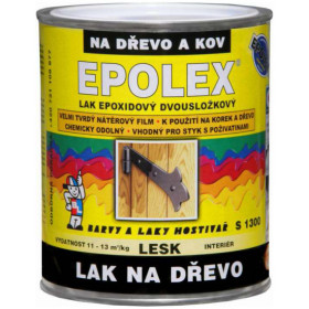 Lak Epolex S1300 2K dvousložkový lak na dřevo, bez tužidla, 2,5 kg