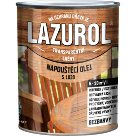 Lazurol S1039 napouštěcí olej přírodní 0,75 l