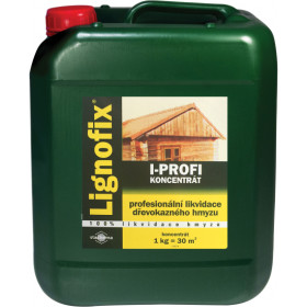 LIGNOFIX I-profi likvidace dřevokazného hmyzu zelený 1:4 5 kg