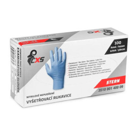 Nitrilové jednorázové rukavice CXS STERN, modré, 100 ks, velikost XL