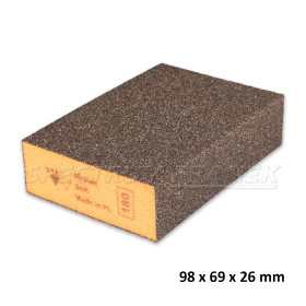 SIA 7991 siasponge, brusná houba měkká, 98 x 69 x 26 mm, medium - oranžová