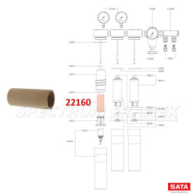 22160 - Sintrový filtr pro filtry SATA řady 100, 200, 300 a 400