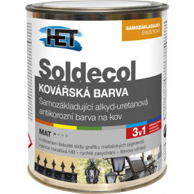 Soldecol kovářská barva na kov šedá 750 ml