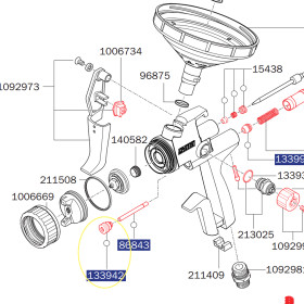 Držák těsnění pro SATAjet X 5500 / 5000 B / 1000 B / 100 B