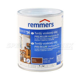 Tvrdý voskový olej PREMIUM, Remmers, kaštan (RC 555), 0,75 l