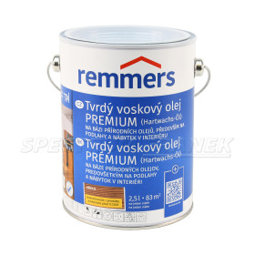Tvrdý voskový olej PREMIUM, Remmers, ořech (RC 660), 2,5 l