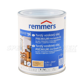 Tvrdý voskový olej PREMIUM, Remmers, intenzivní bílá, 2,5 l
