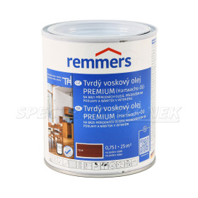 Tvrdý voskový olej PREMIUM, Remmers, teak (RC 545), 0,75 l