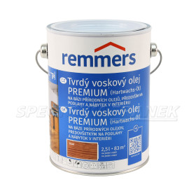 Tvrdý voskový olej PREMIUM, Remmers, teak (RC 545), 2,5 l