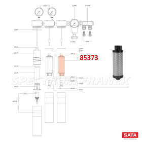 85373 - Uhlíkový filtr pro filtry SATA řady 200, 300 a 400