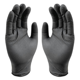 ZVG Nitril Structure Grip - nitrilové rukavice se strukturovaným povrchem, černé, XL,100 ks