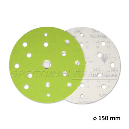 Brusný papír SIA 1550 siapower, průměr 150 mm, 15 děr,  různé zrnitosti