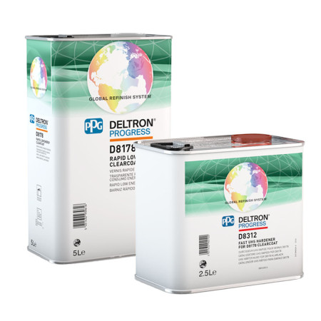 D8178 čirý lak 5 l + D8312 rychlé tužidlo 2,5 l, PPG Deltron, zvýhodněná sada