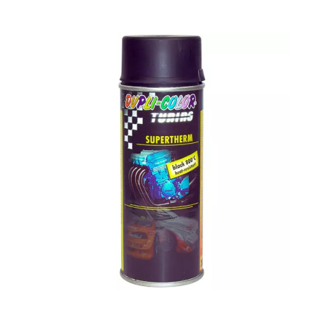 Dupli Color Tuning Supertherm, žáruvzdorný černý lak 800 °C, sprej 400 ml