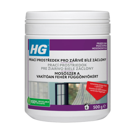 HG Čisticí přípravek pro zářivě bílé záclony 500 g