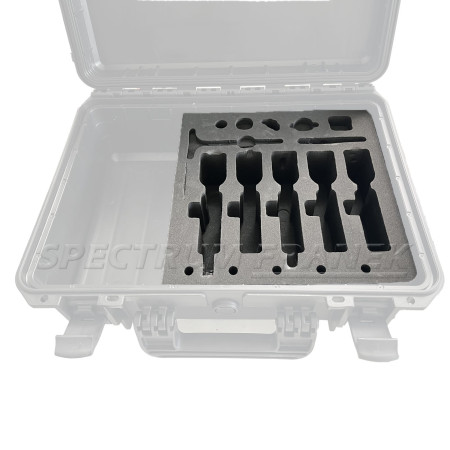 SATA pěnová vložka do kufru 1231381 pro 5 stříkacích pistolí