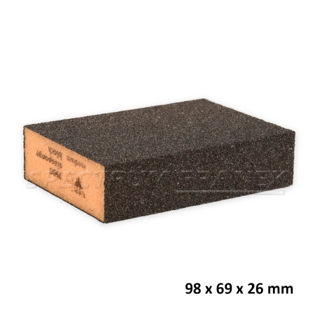 SIA Brusná houbička tvrdá, medium - oranžová 98 x 69 x 26 mm, hrubost 80