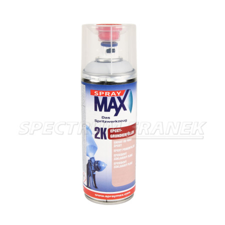 SprayMAX 2K epoxidový plnící základ ve spreji, šedý, 400 ml