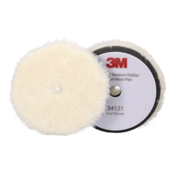 3M Perfect It Vlněný lešticí kotouč, střední, bílý, 130 mm