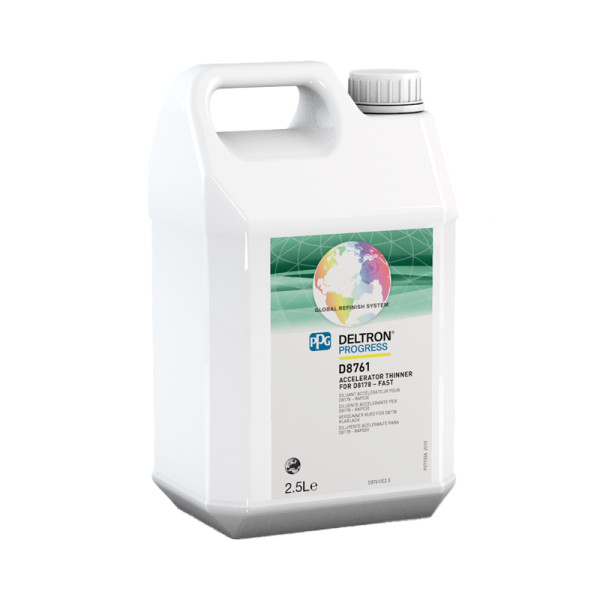 D8761, PPG Deltron rychlé ředidlo pro čirý lak D8178, 2,5 l