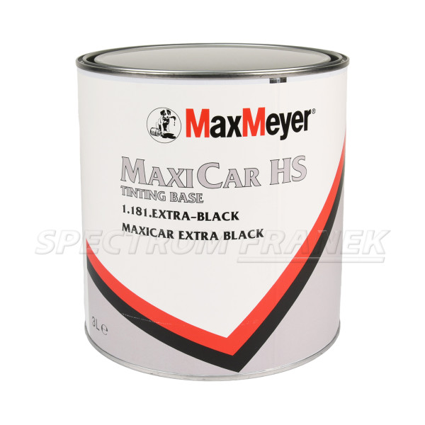 MaxiCar HS Tinting Base, Ready Mix, Extra Black, 3 l