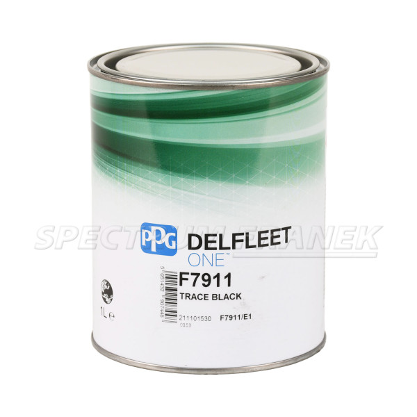 F7911, PPG Delfleet One pigment, Trade Black (stopově černý), 1 l