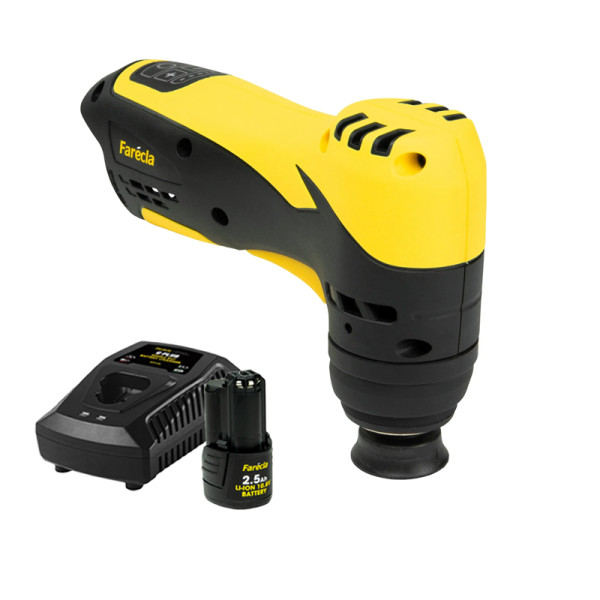 Farécla G Plus Denibber AKU mini bruska, průměr unašeče 31 mm, sada