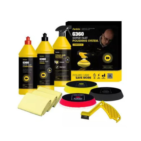 Farécla G360 Lešticí sada Complete Super Fast Polishing System, Complete Kit