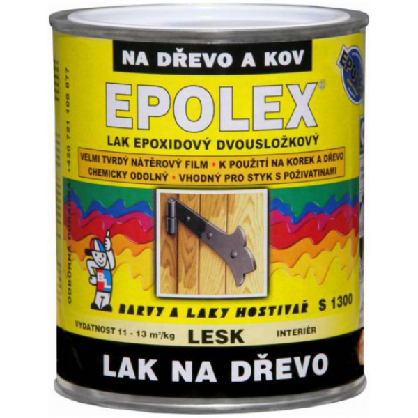 Lak Epolex S1300 2K dvousložkový lak na dřevo, bez tužidla, 2,5 kg