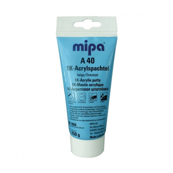 Mipa A40, jemný akrylový tmel, 250 g