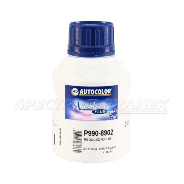 P990-8902, NEXA AUTOCOLOR Aquabase Plus, Reduced White (tlumená bílá), 0,5 l