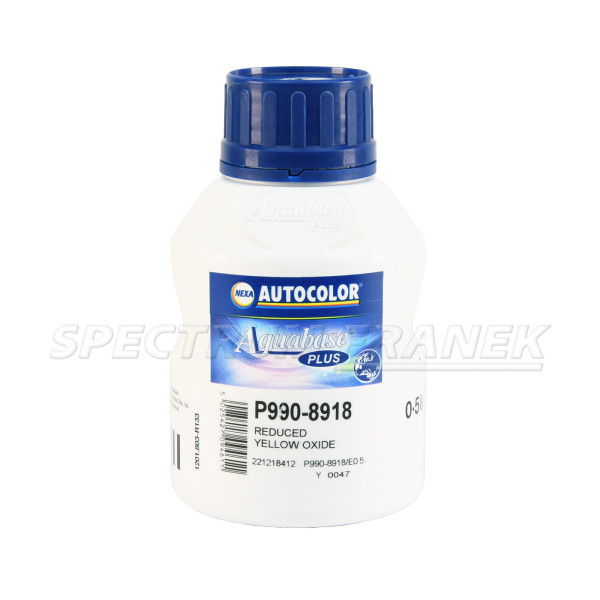 P990-8918, NEXA AUTOCOLOR Aquabase Plus, Reduced Yellow Oxide (tlumený žlutý oxid), 0,5 l