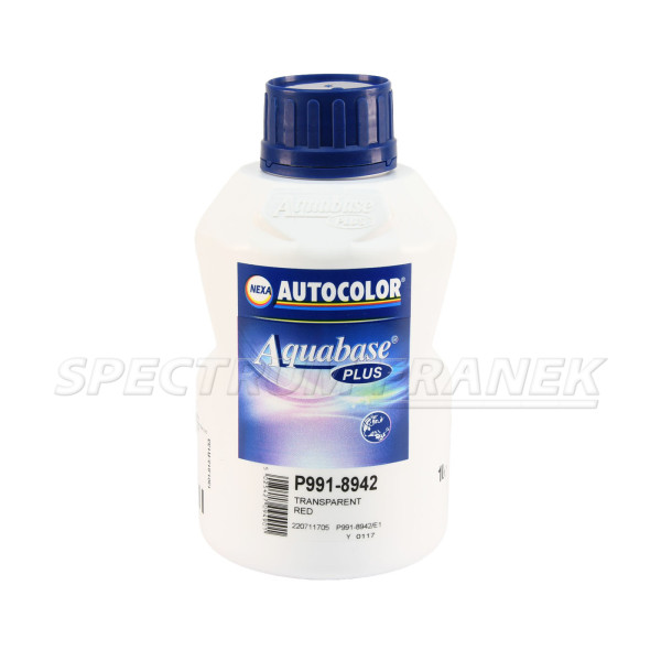 P991-8942, NEXA AUTOCOLOR Aquabase Plus, Transparent Red, 1 l