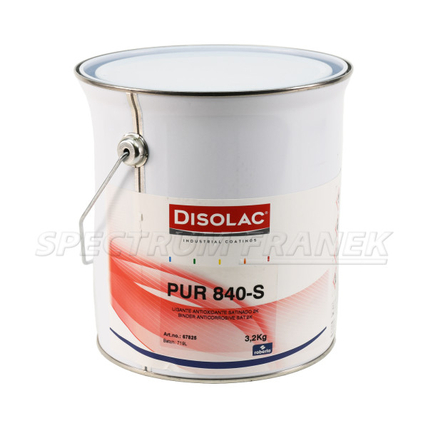 PUR 840-S, 2K saténově lesklý antikorozní polyuretanový nátěr DTM, Roberlo Disolac, 3,2 kg