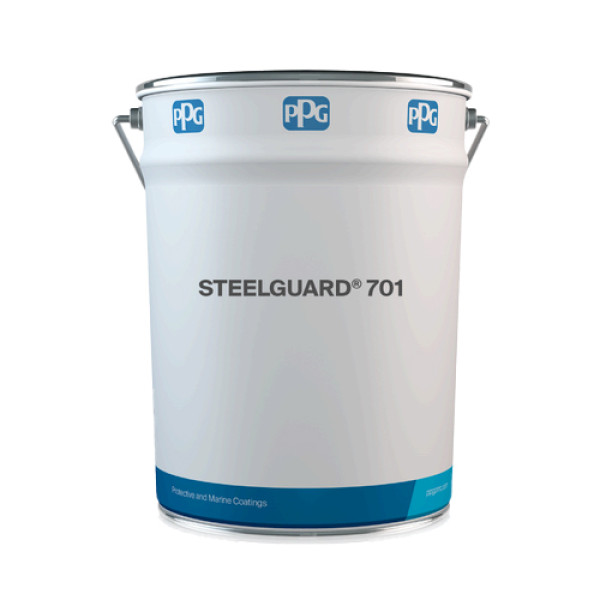 PPG STEELGUARD 701, 1K rozpouštědlový protipožární nátěr na ocelové konstrukce, bílý, 20 l