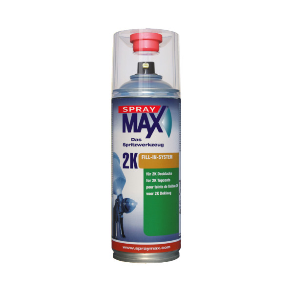 SprayMAX 2K Fill-In, plnitelný sprej pro 2K HS rozpouštědlové vrchní laky, 400 ml