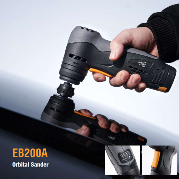 ShineMate EB200A, AKU mini leštička 31 mm, kompletní sada