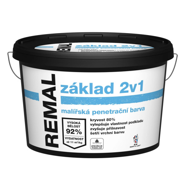 REMAL základ 2v1 malířská penetrační barva, 15 kg