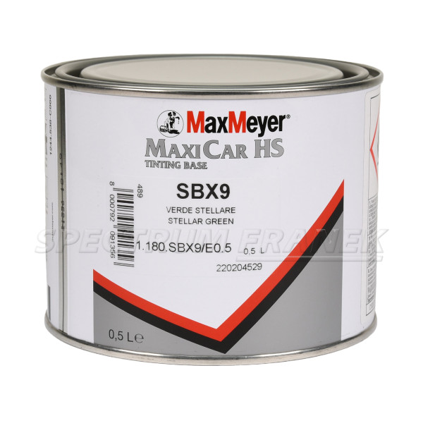 SBX9, MaxiCar HS Xirallic Tinting Base, Stellar Green (zelená), 0,5 l