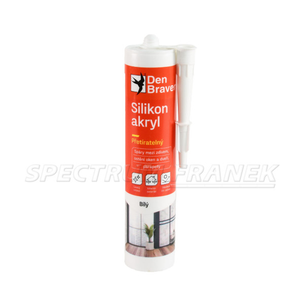 Silikon-akrylový tmel bílý značky Den Braven 280 ml