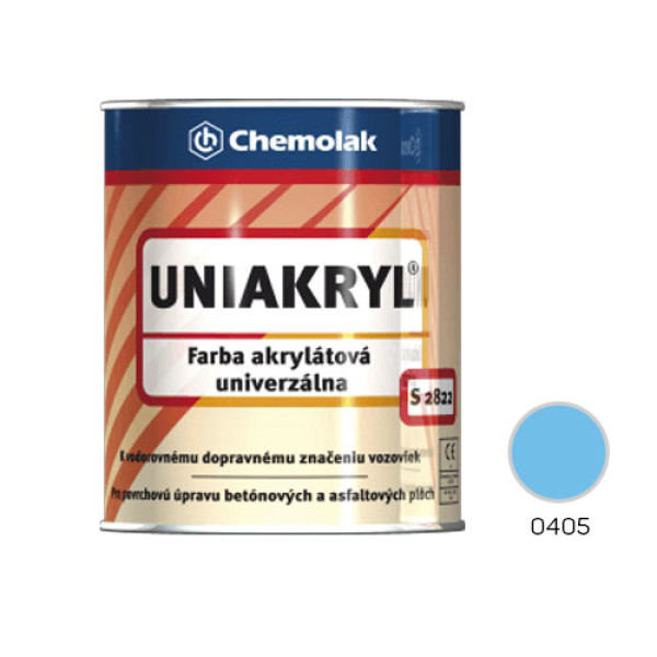UNIAKRYL S-2822 barva na vodorovné dopravní značení, modrá, 10 kg